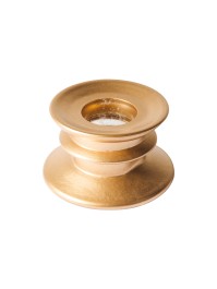 GOLD GLASS CANDLE HOLDER DIA 6CM X 4CM