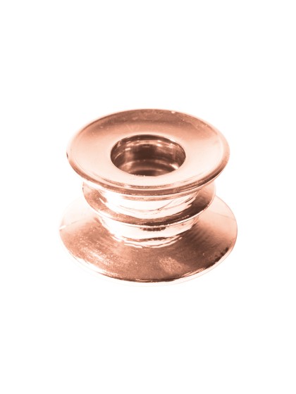 KERZENHALTER SUEDE GOLD ROSA DIA 6CM X 4CM