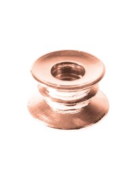 PINK GOLD GLASS CANDLE HOLDER  DIA 6CM X 4CM