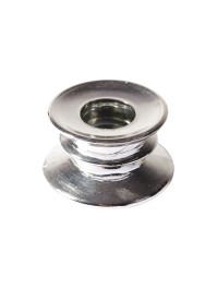 KERZENHALTER SUEDE SILBER CHROME DIA 6CM X 4CM