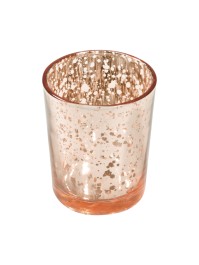 KERZENHALTER GOLD ROSA METALL 5.5CM X 6.7CM