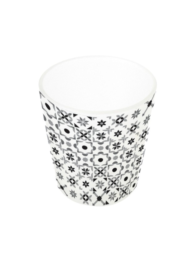 KERZENHALTER GLAS MAJOLIQUE DIA 5.6CM X 6.8CM