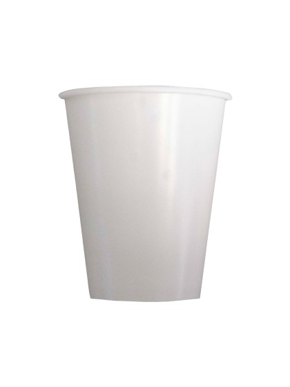 50 GOBELETS COMPOSTABLES 250ML BLANC 
