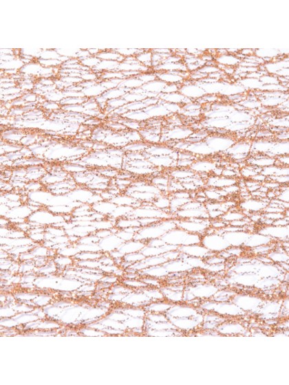 CHEMIN DE TABLE GLITTER OR ROSE 30CM X 5M