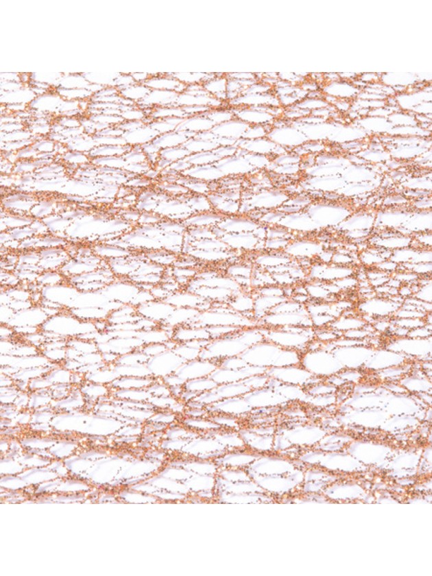 CHEMIN DE TABLE GLITTER OR ROSE 30CM X 5M