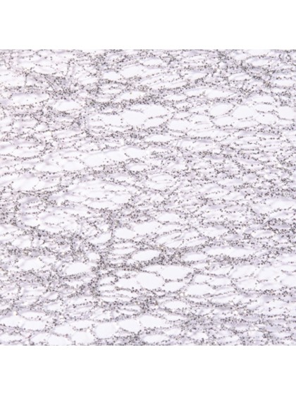 CHEMIN DE TABLE GLITTER ARGENT 30CM X 5M