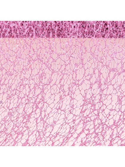 TISCHBANDGLITTER ALT ROSA 10CM X 5M