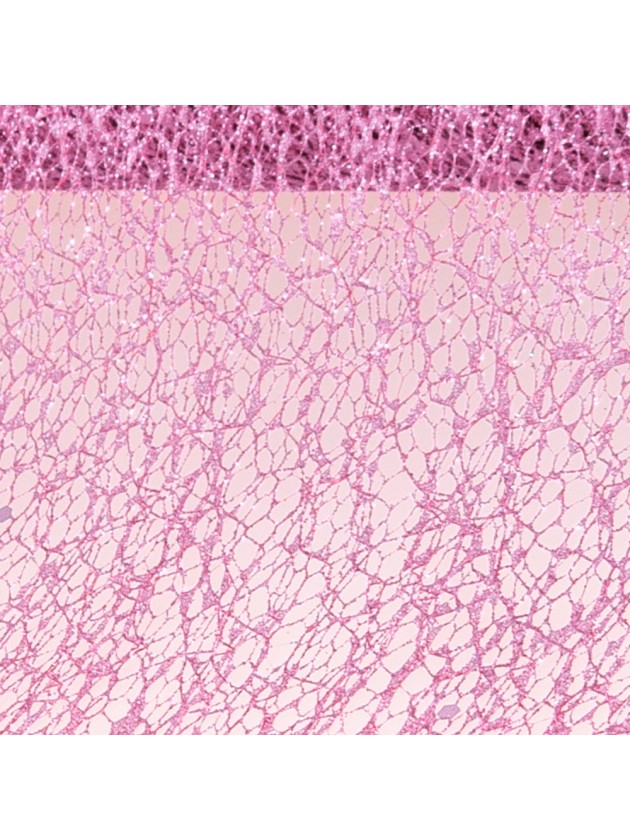 TISCHBANDGLITTER ALT ROSA 10CM X 5M