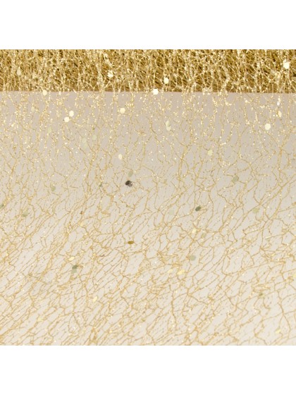 TISCHBAND GLITTER GOLD 10CM X 5M