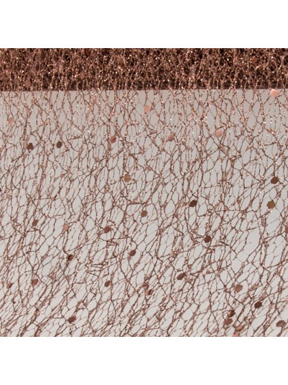 TISCHBAND GLITTER SCHOKOLADE 10CM X 5M