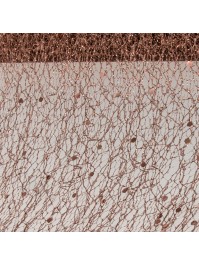 TISCHBAND GLITTER SCHOKOLADE 10CM X 5M