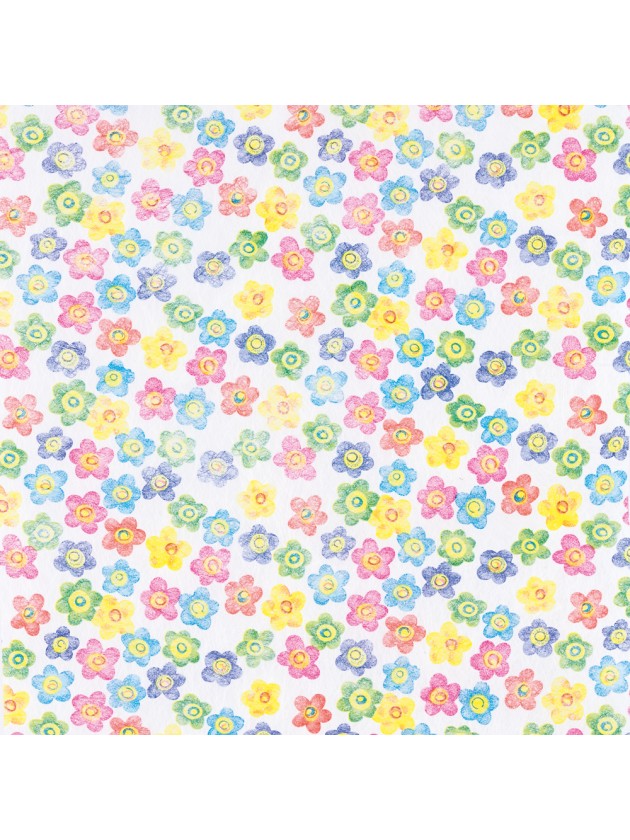 TISCHLÄUFER BLUMEN MEHRFARBIG 30CM X 5M