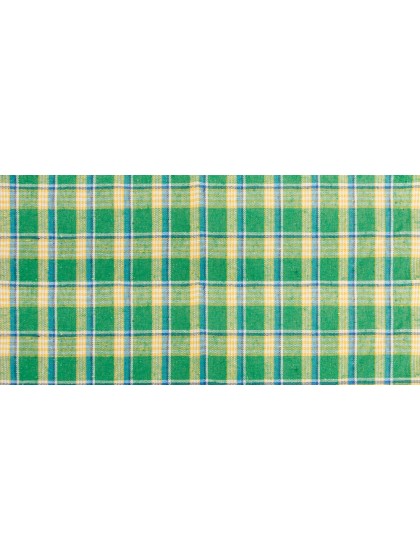 NAPPE LIN MADRAS VERT 140CM X 240CM