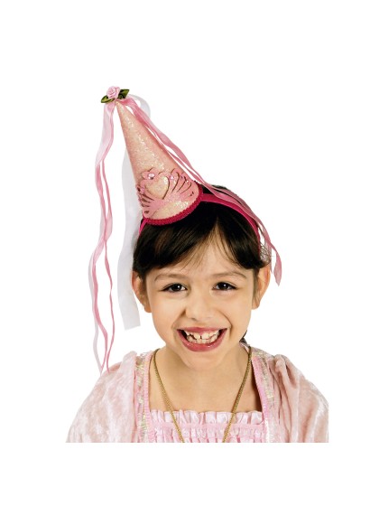 SERRE-TETE CHAPEAU DE FEE ROSE PAILLETTE TU