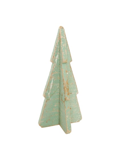 3D OLD FINISH GREEN TREE 16CM X 16CM X 33.5CM