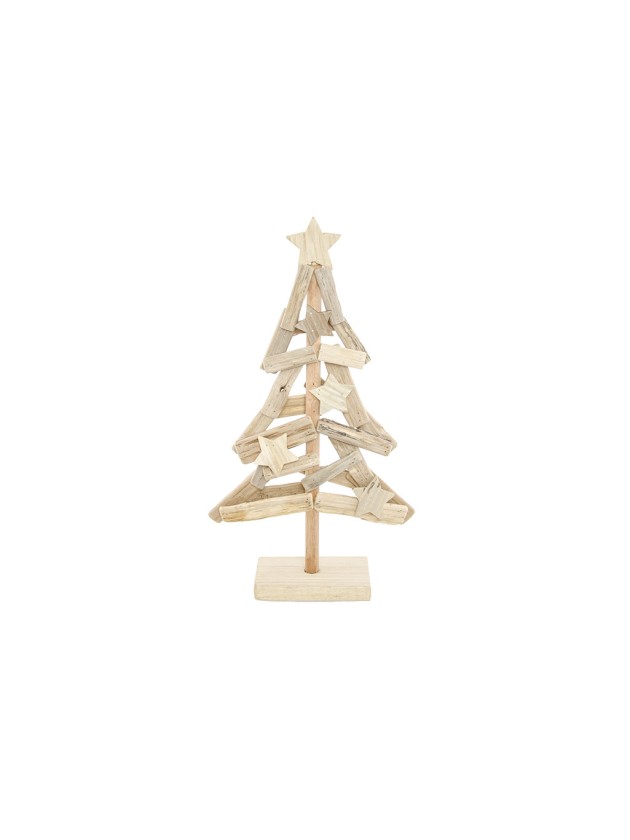 SAPIN SUR SUPPORT BOIS 27CM X 9CM X 48CM