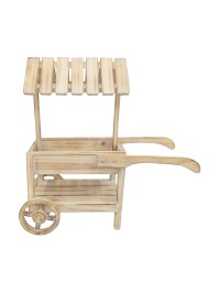 KLEIN WAGEN 2 EBENEN HOLZ 62CM X 24CM X 61CM