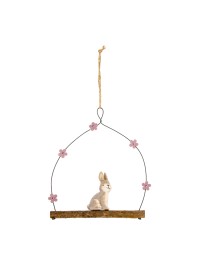 DEKO SUSP HASE 12CM X 1CM X 14CM