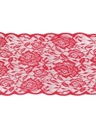 TISCHLÄUFER SPITZE ROSA ROT 17CM X 5M
