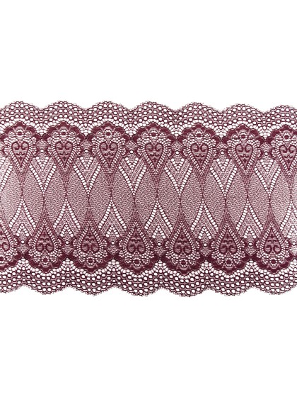 TISCHLÄUFER SPITZE PERSAN BORDEAUX 18CM X 5M