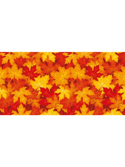 ROMANCE PHOTOPRINT LEAVES TABLE RUNNER 30CM X 5M