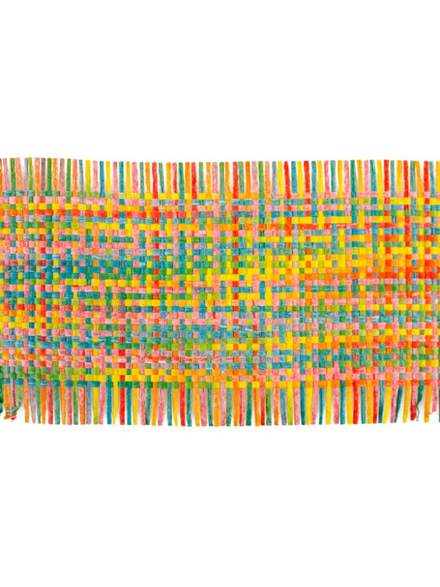 RUBAN TABLE NATTE MULTICOLORE 12CM X 3M