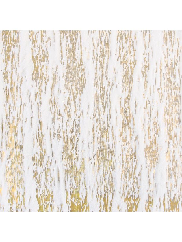 CHEMIN DE TABLE NEIGE OR 28CM X 3M