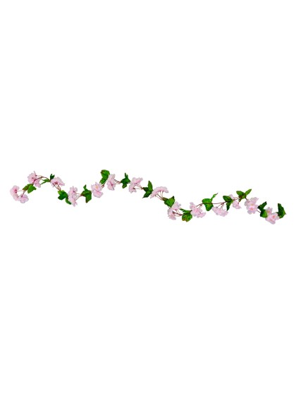GUIRLANDE FLEURS DE CERISIER BLANC/ROSE 220CM