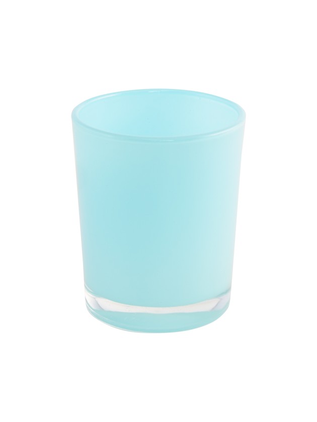KERZENHALTER BLAU PASTELL GLÄNZEND DIA 5.6CM X 6.5CM