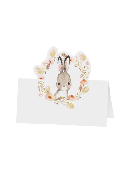 SET 6 TABLE PLACE CARDS EASTER 8CM X 8CM