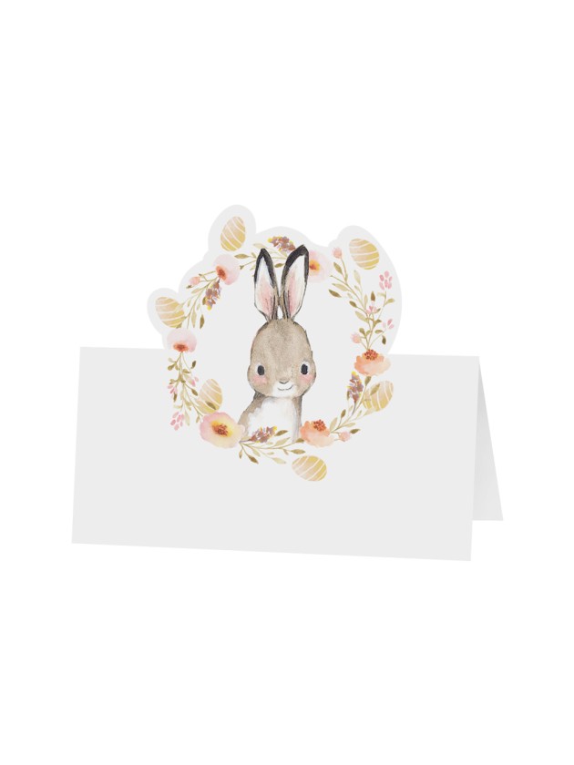 SET 6 TISCHKARTEN OSTERN 8CM X 8CM