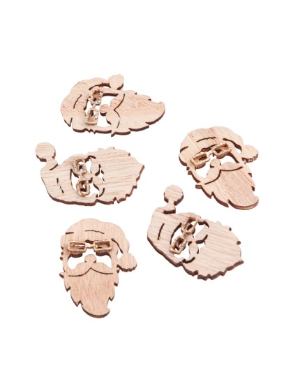 BEUTEL 8 PERES WEIHNACHTEN HOLZ ZUM VERSTRAUEN 3CM X 4CM