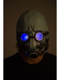 MASQUE LATEX MOON INVASION LEDS BLEUES 