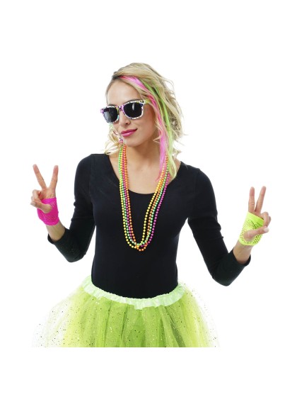 KIT 5 PIECES 80\'S MULTICOLOR ONE SIZE