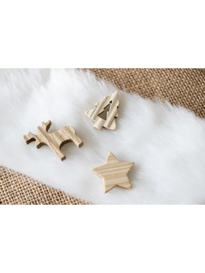 SET 12 TANNEN HOLZ ZUM VERSTRAUEN 4CM