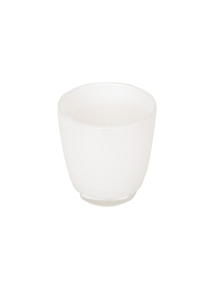 WINDLICHT GLAS WEISS PERLE DIA 8.5CM X 9CM