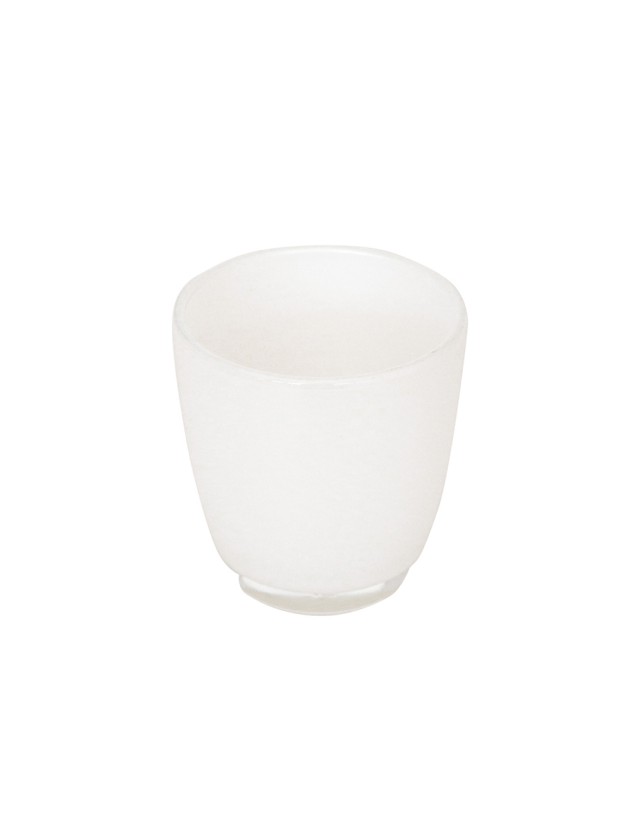 WINDLICHT GLAS WEISS PERLE DIA 8.5CM X 9CM