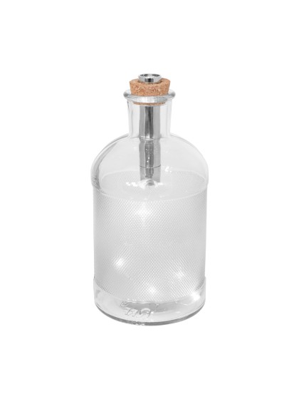 CLEAR BOTTLE 5 LEDS DIA 10.3CM X 22CM