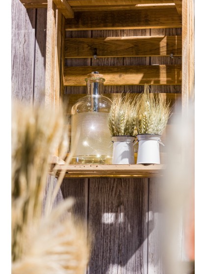 FLASCHE TRANSPARENT 5 LEDs DIA 10.3CM X 22CM