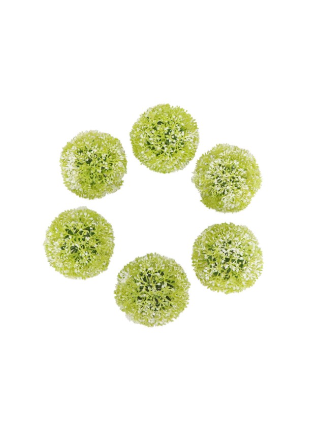 SET 6 KUGELN DEKO HERBE DIA 8CM