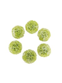 SET 6 KUGELN DEKO HERBE DIA 8CM