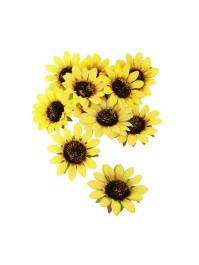 SET 12 SONNENBLUMEN DIA 8CM X 1.5CM