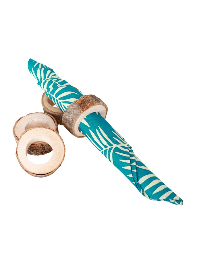 8 WOODEN NAPKIN RINGS DIA 3CM X 1.8CM