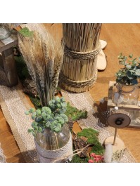 BUNCH OF 24 WHEAT HEADS 35CM