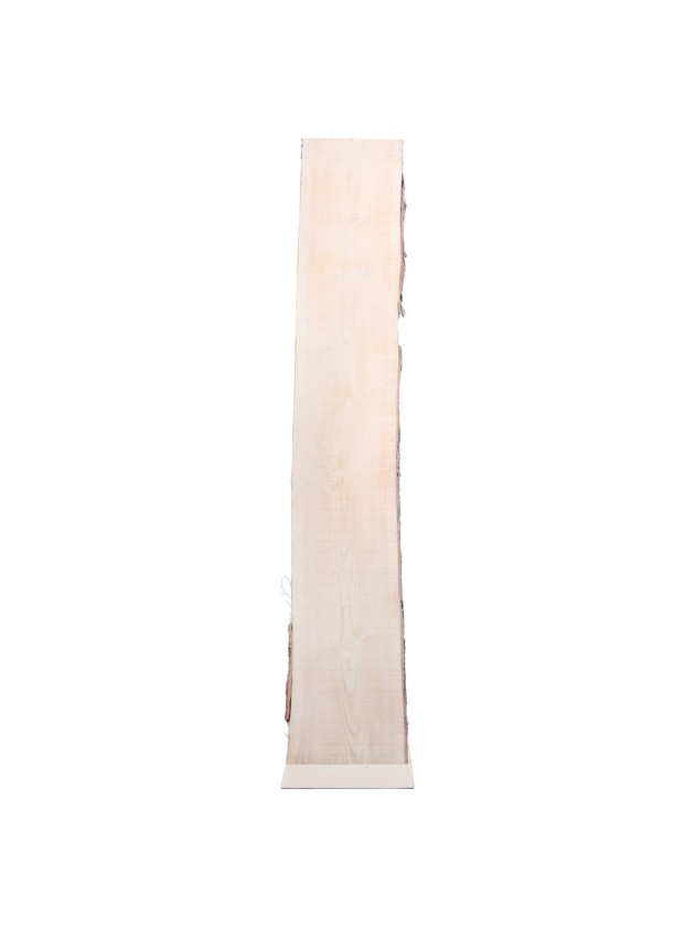 PLANCHE BOIS BLANCHIE SUR SUPPORT METAL 32-40CM X 195CM