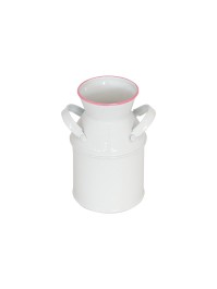 TOPF MILCHMETALL BLANC/ROSE DIA 6CM X 10CM HT