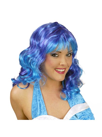 PERRUQUE SUSI TURQUOISE ET VIOLET CLAIR 