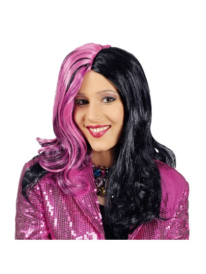 WIG CELIA BLACK WITH PURPLE WISPS OF HAIR 