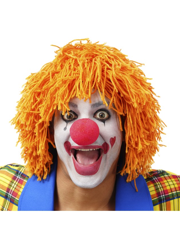 PERÜCKE CLOWN WOLLE ORENGEL 
