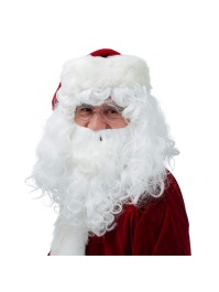 PERRUQUE PERE NOEL AVEC BARBE 